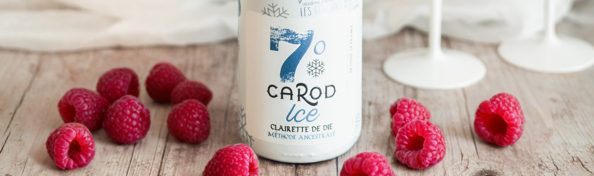 Cocktails Clairette de Die Ice Framboise